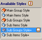 Available Menu Style