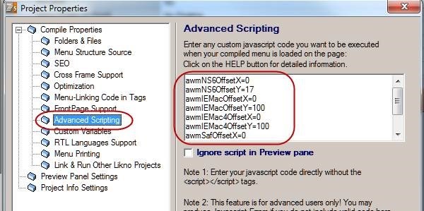 advanced scripting browser specific offsets