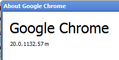 Google Chrome version