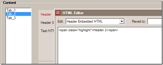 CSS class in tab header