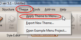 1. How to apply a built-in Theme in your menu.