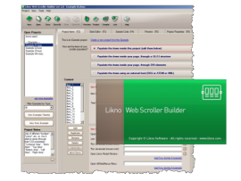 Likno Web Scroller Builder screenshots