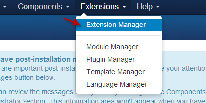 Joomla Tabs Extension Manager