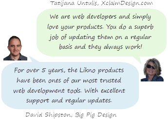 Likno Web Tooltips Builder testimonials