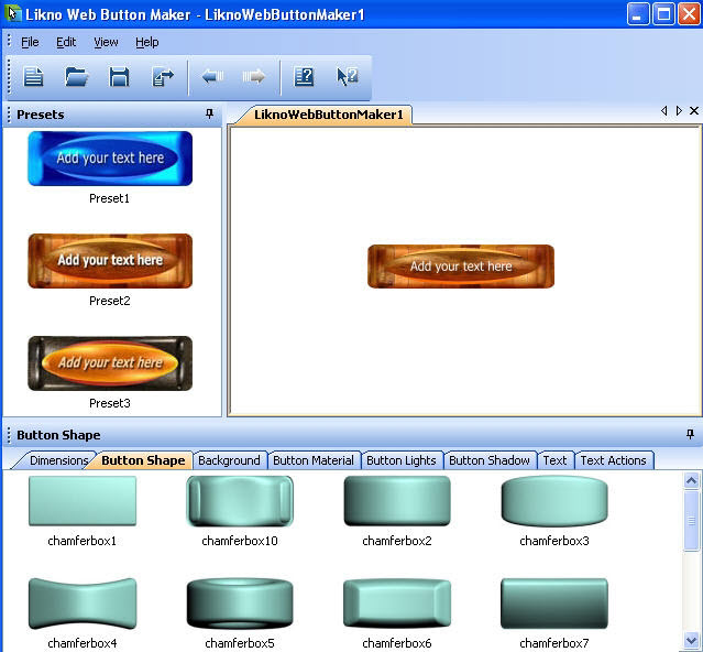 Likno Web Button Maker Screenshot
