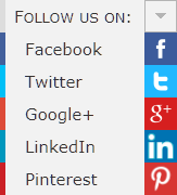social network menu example