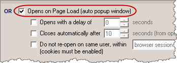 Modal Window Opens on Page Load