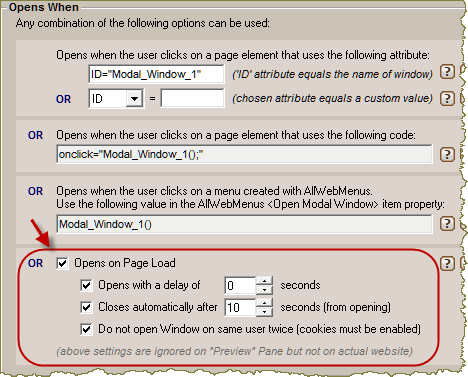 Likno Auto Popup Window Addin screenshot