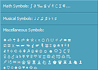 unicode symbols