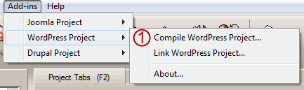 wordpress tabs addin