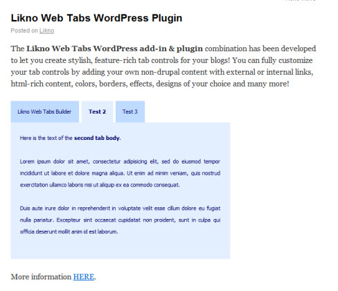 wordpress tabs example 1